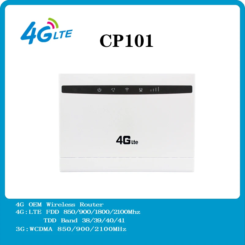 

New CP101 4G Wireless Router CAT4 With Antenna Mobile Hotspot 150Mbps High Speed PK B315,B525