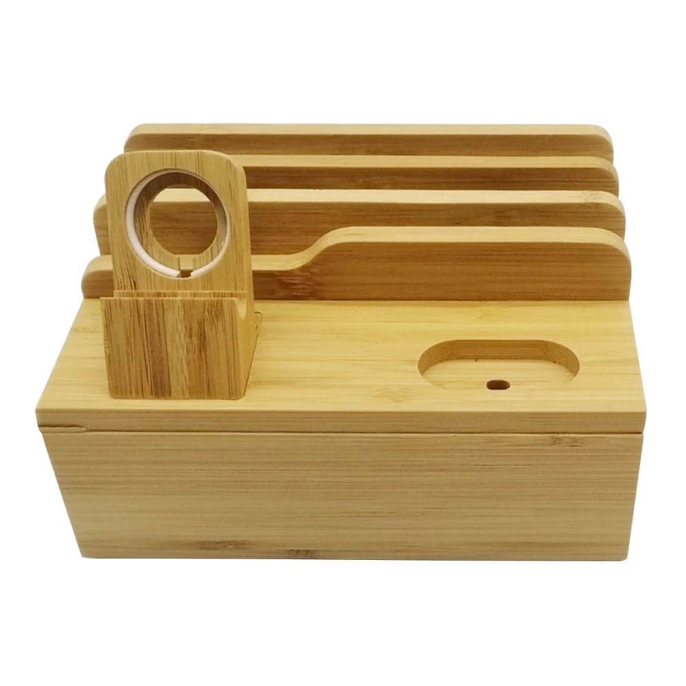 Бамбуковый Держатель подставка офисный Органайзер Универсальный планшетный