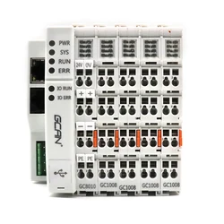 Système de contrôle PLC GCAN PLC 400 Gcan Plc 400 jusqu'à 32 Modules Io, niveau de Protection Ip20, supporte les logiciels Openpcs 