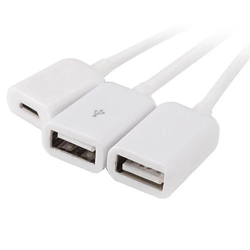 3in1 Micro USB / Type C To 2 OTG 3 Port HUB Cable Splitter Micro USB Type C Adapter Converter For Tablet Mouse Keyboard