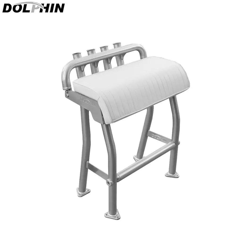 Dolphin Pro Leaning Post Boat Seat with Fishing Rod Holders