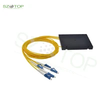 

New 1x2 1x4 1x8 1x16 1x32 1x64 1M LC UPC Type PLC Splitter LC splitter box PLC ABS Fiber Optical Telecom Splitter Connector box