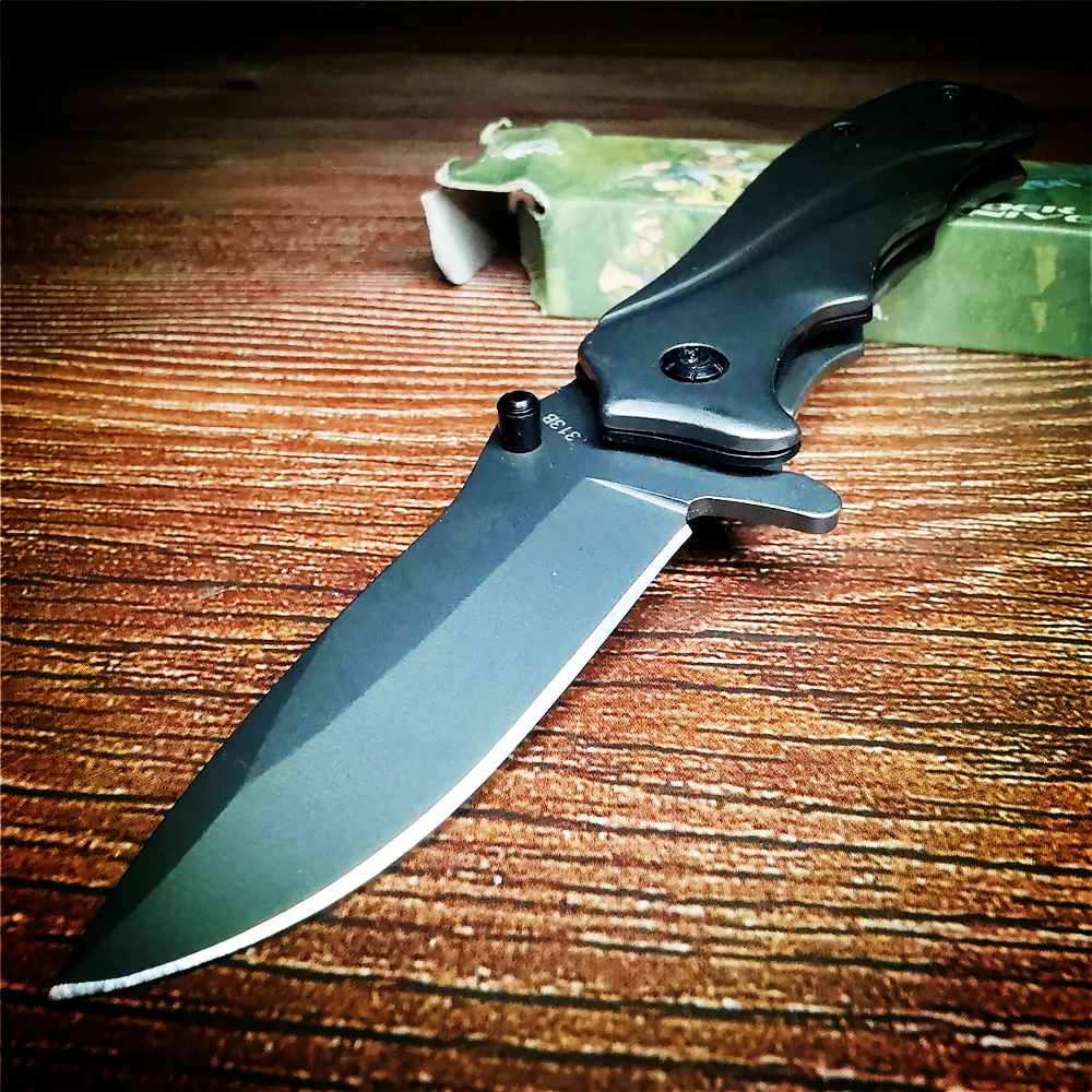 160mm 9CR18MOV Blade Quick Open Folding Knife Tactical Survival Hunting Camping High Hardness Military Pocket Portable Knives |
