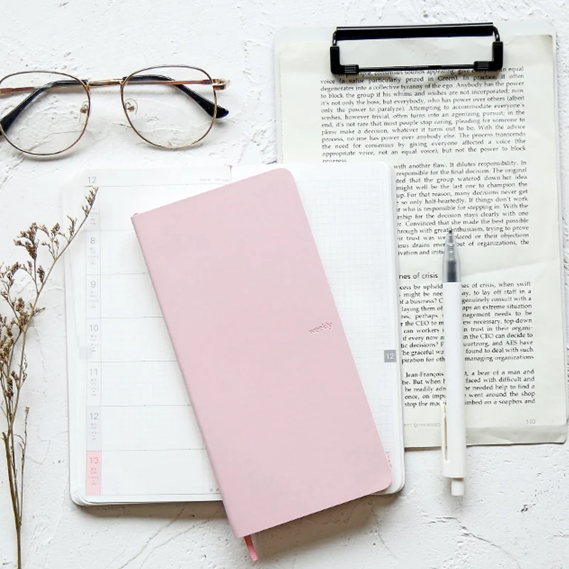 Кожаный чехол недели 2020 год ежемесячный недельный план на ежедневник журнал