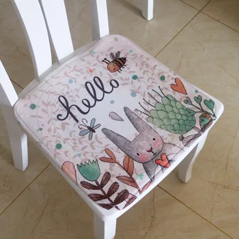 

Cheap Soft Rabbit Seat Pad Kids Square Indoor Dining Chair Foam Cushion Cartoon Decorative Chair Cushion For Student,40*40cm Q