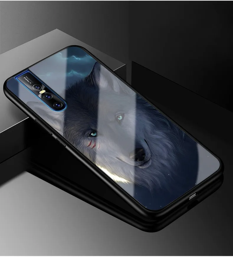 05 Чехол для Vivo V15 Pro, жесткое стекло для ПК, чехол для телефона, черный чехол-бампер из ТПУ для Vivo V15 V15Pro V 15 Pro Gass, чехол для VivoV15 Pro - Цвет: 05