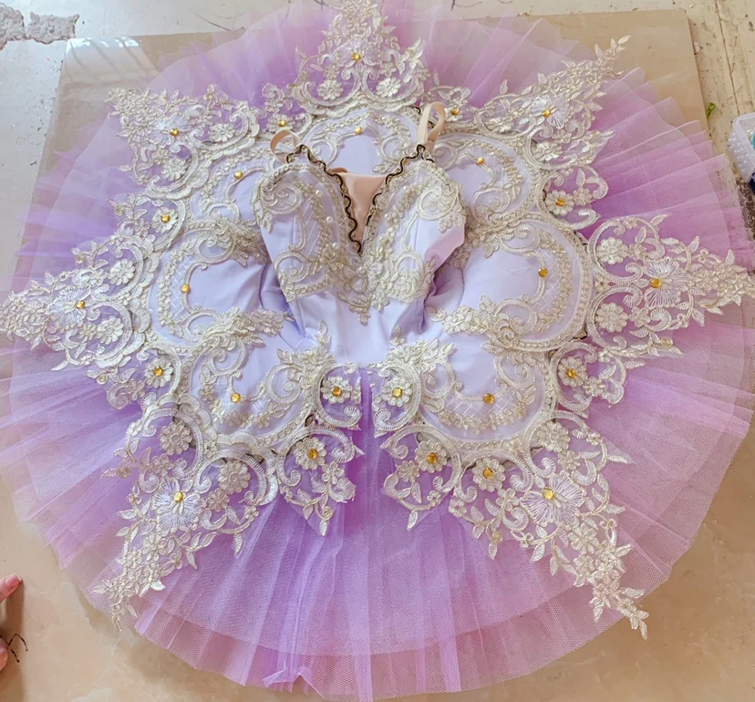 Ballet Dress Children Professional Ballet Tutus Purple White Swan Lake Tutu Ballerinas Adult Women Modern Dance Costumes Girls