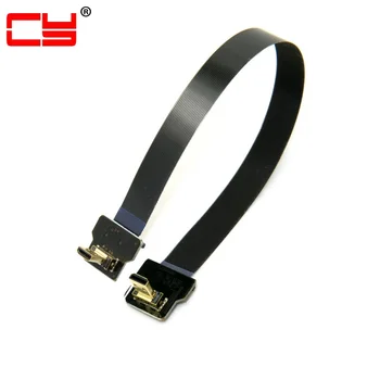 

CYFPV FPV Micro HDMI Male 90 Degree Down Angled to Micro HDMI Up Angled FPC Flat Cable 10cm for Multicopter Aerial Photography