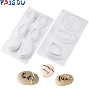 

3D Stone Shape Silicone Cake Decorating Tool DIY Handmade Soap Mold Dessert Mousse Baking Form Mold Cake Decorating Tool