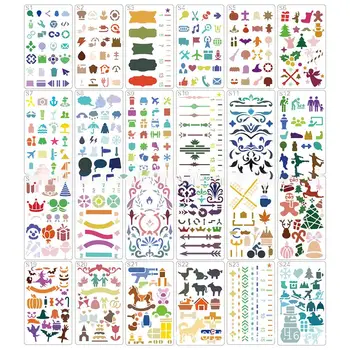 

Hollow Painting Template DIY Lace Ruler Painting Stencil Primary School DIY Drawing Template