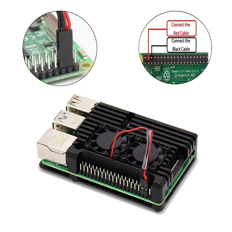 Raspberry Pi 4 алюминиевый корпус защитный сплав корпус коробка охлаждающая пластина корпус с адаптером питания для Raspberry Pi 4B Pi4