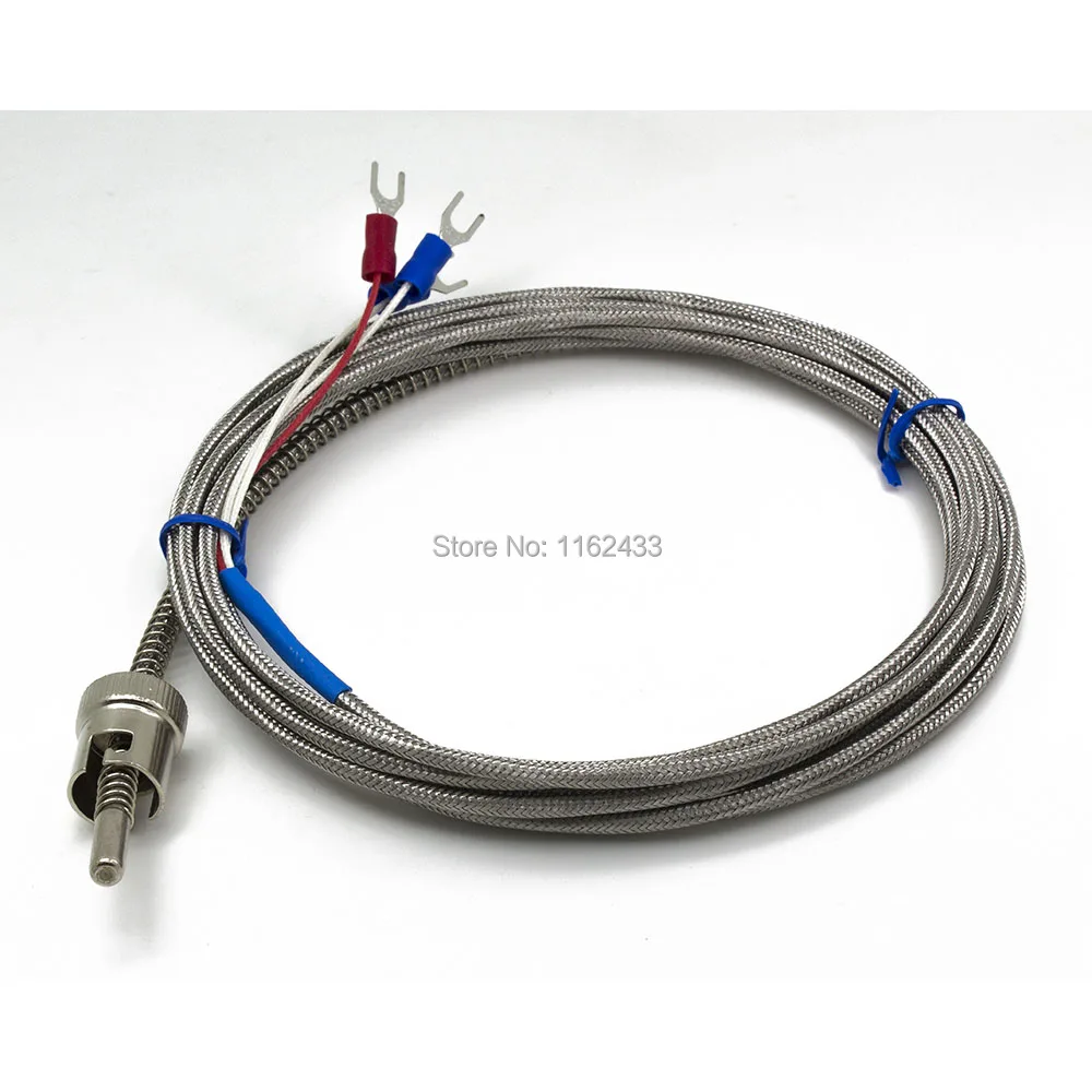 FTARS02 PT100 type 2m metal screening cable 11.5mm hole diameter adjustable bayonet cap RTD temperature sensor | Инструменты
