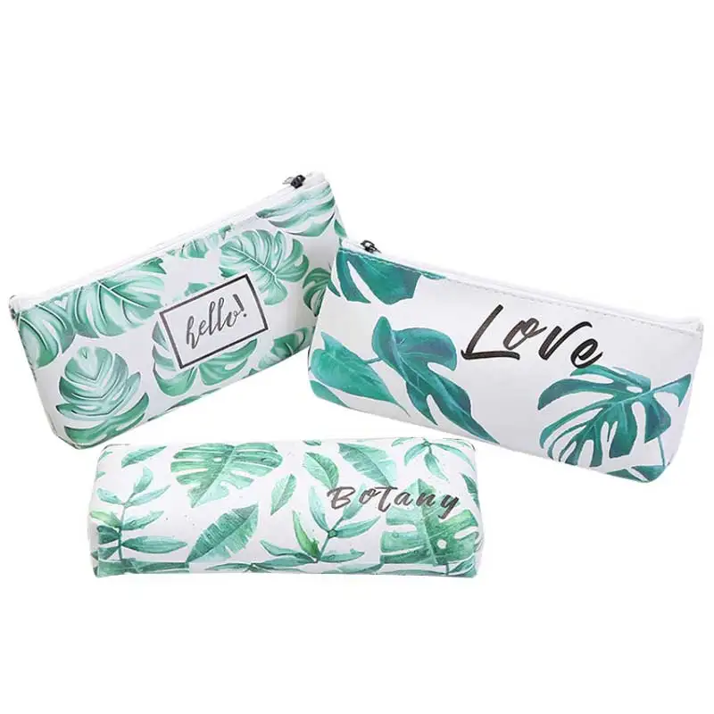 

Kawaii Green Pencil Case Turtle leaf Gift Estuches School Pencil Box Pencilcase Pencil Bag School Supplies Cute Stationery