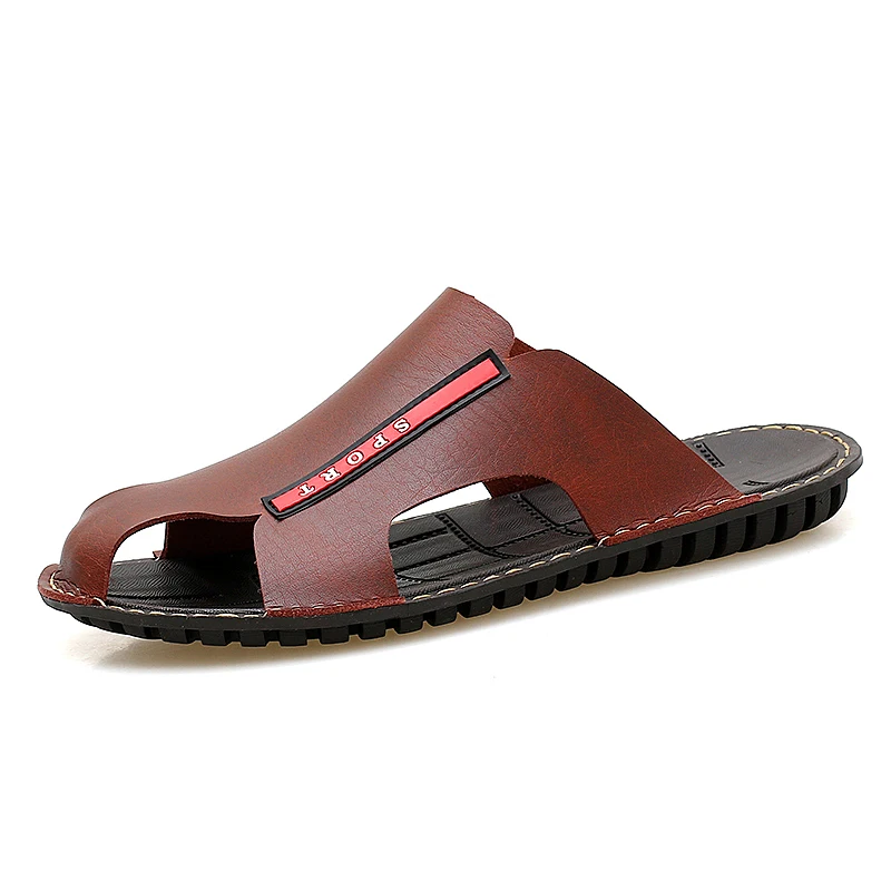 

Brand Summer Classic Men Soft Sandals Comfortable Men Summer Shoes Leather Sandals Men Roman Comfortable Men Size 38~44