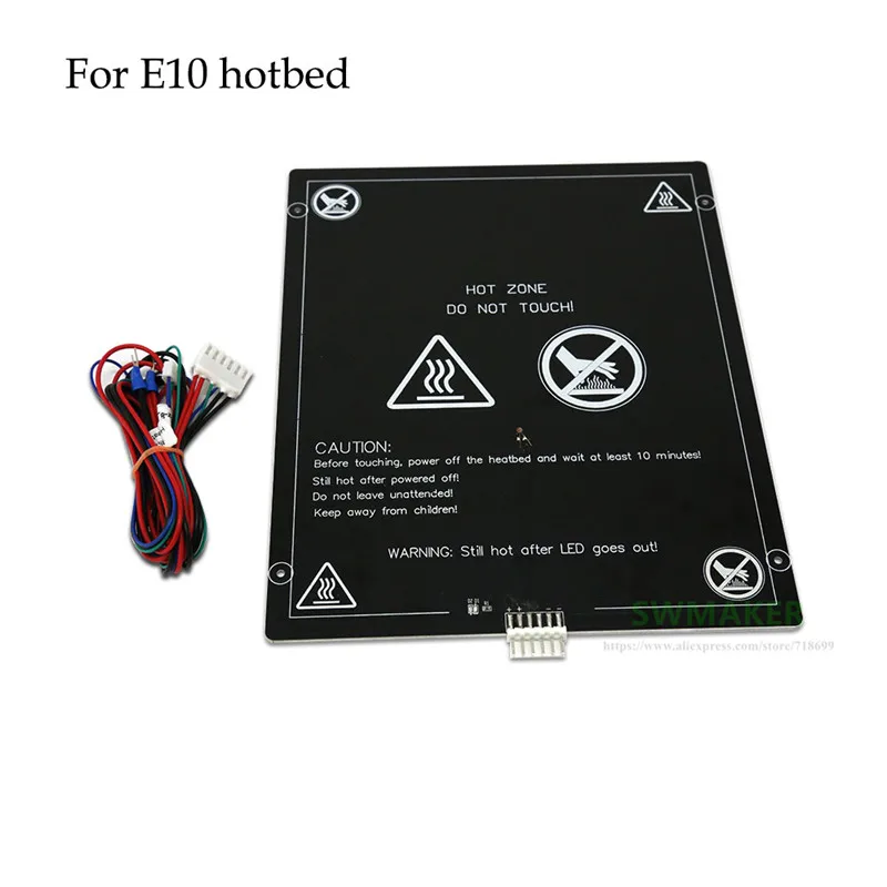 

Anet E10 Hotbed Aluminum Heated Bed with line Upgraded 12V hotbed 3mm thickness 3d printer parts