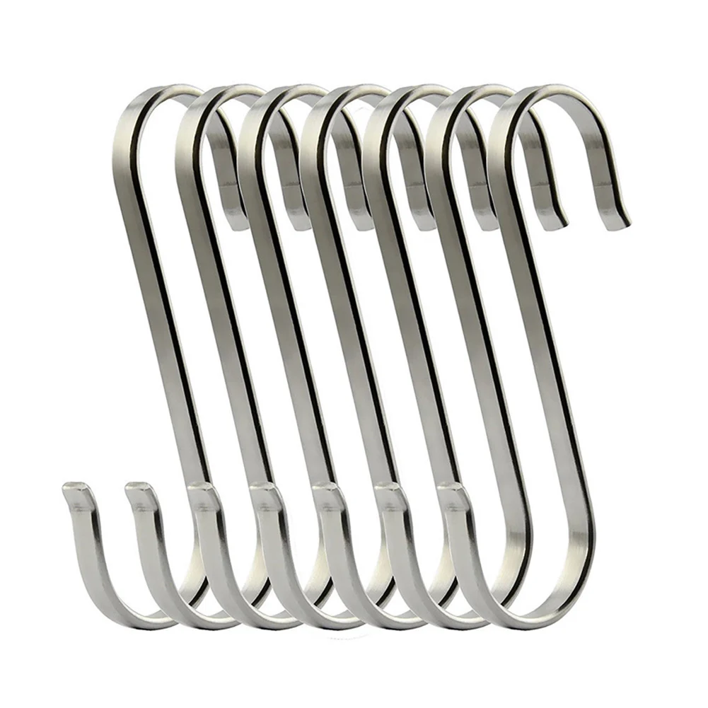 Hook Multi-use S-shape For Kitchen/Bathroom Practical Stainless Steel Hanging Rack Durable Clothes Towel Holder Hanger | Дом и сад