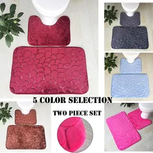 1 комплект нескользящий присоска коврик для ванной комнаты кухонный ковер коврик Декор фланелевый Противоскользящий коврик для ванной комнаты Набор Мода#30