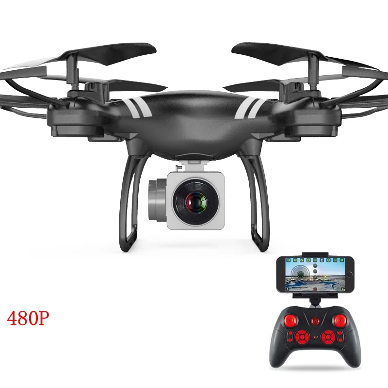 4K складной Дрон FPV RC Дрон Вертолет игрушки для детей беспроводной пульт дистанционного управления летающие дроны игрушка 1080 HD воздушный видео Дрон Квадрокоптер - Цвет: Цвет: желтый
