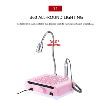 

Nail Polishing Machine Electric Unloading Machine Vacuuming Machine Full Set of Nail Tools Vacuum Cleaner Free Ceramic Drill