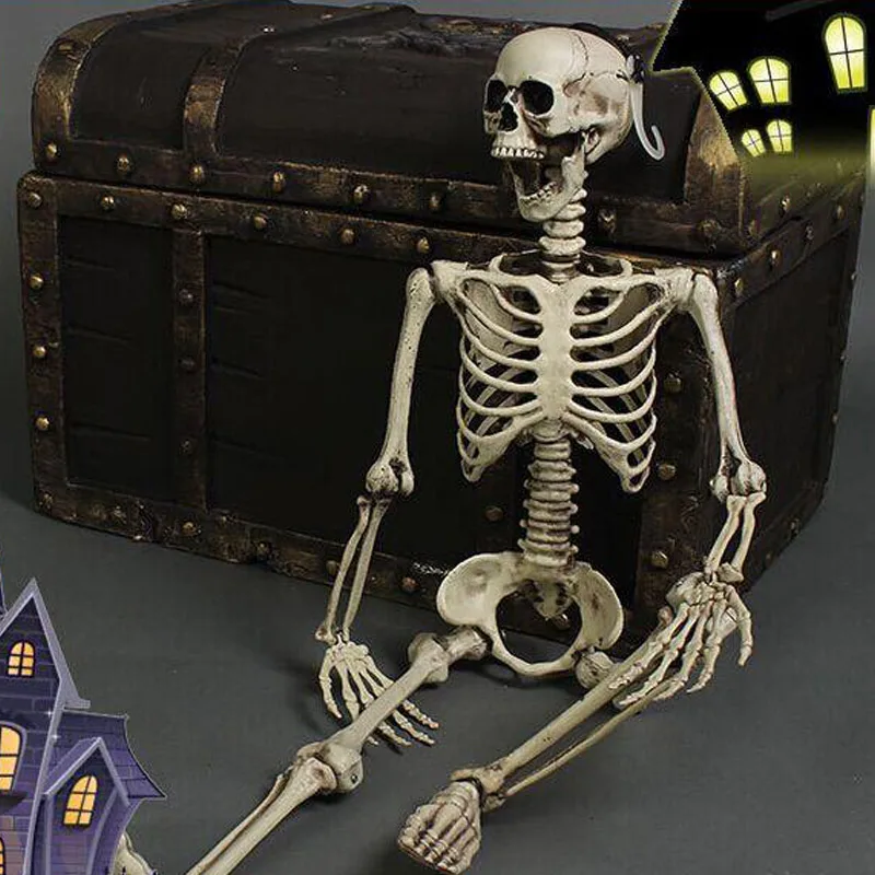 

Halloween Skeleton 90cm Scary Bones Props Hanging Haunted House Decoration HUG-Deals