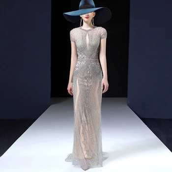 

LPTUTTI CRYSTAL Beading New For Women Elegant Date Ceremony Party Prom Gown Formal Gala Events Luxury Long Evening Dresses