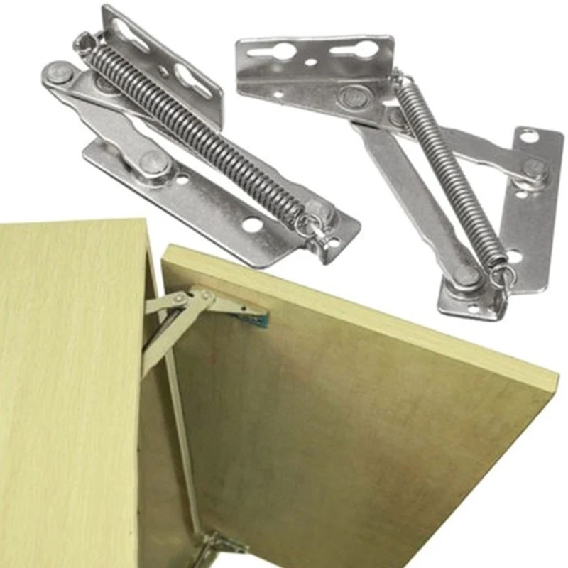 

2pcs Metal Hinges Door Cabinet Furniture Cabinet Anti Rust Hardware Support Lift