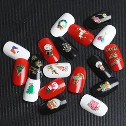 Рождественский дизайн ногтей стикер украшения для ногтей Санта-Клаус зимний Снеговик Маникюр Вода Передача DIY ногтей инструмент