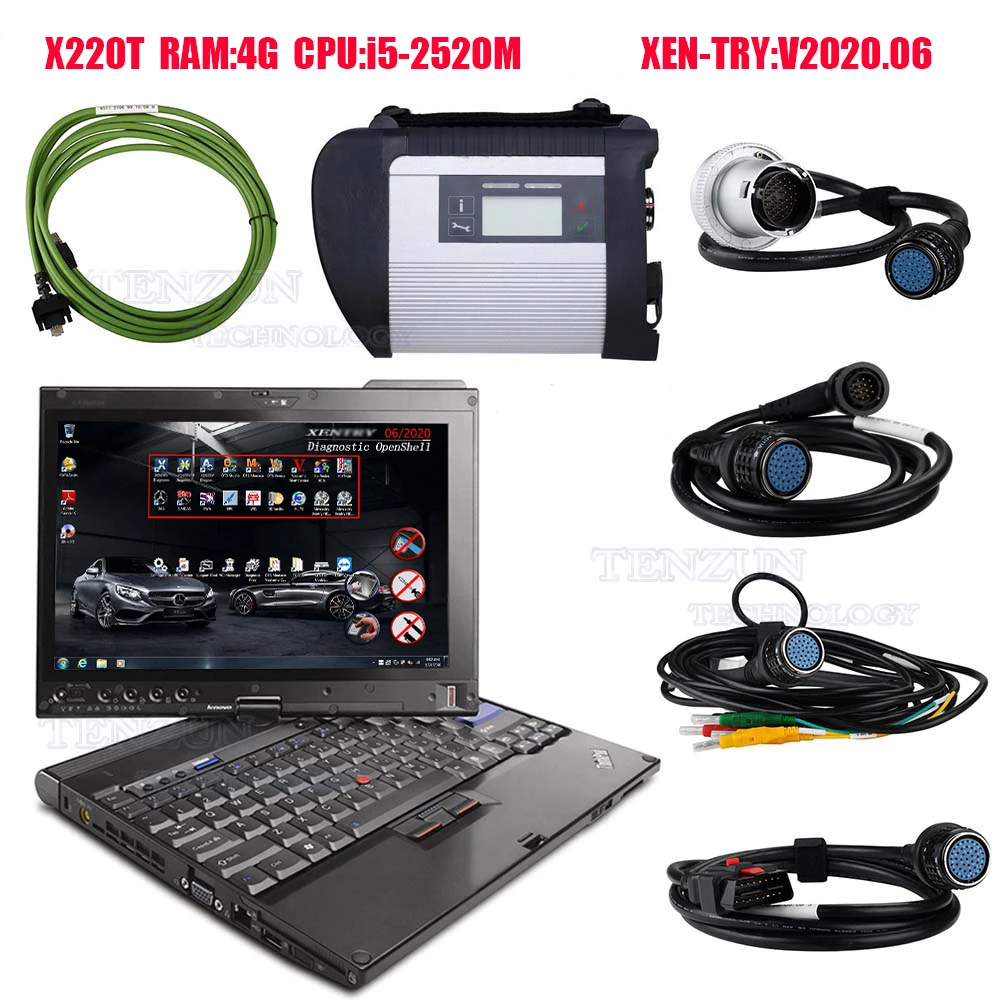 MB Star SD C4 для автомобиля грузовика WIFI Funtion Xentrv 2020 06 Диагностический мультиплексор