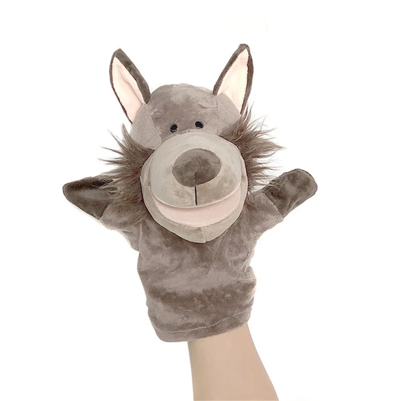 Baby Toys Animal Hand Finger Puppet Plushed Doll Educational Baby Toys Fox Bear Shark Simulator Soft Stuffed Toys Anime Doll Game For Girl