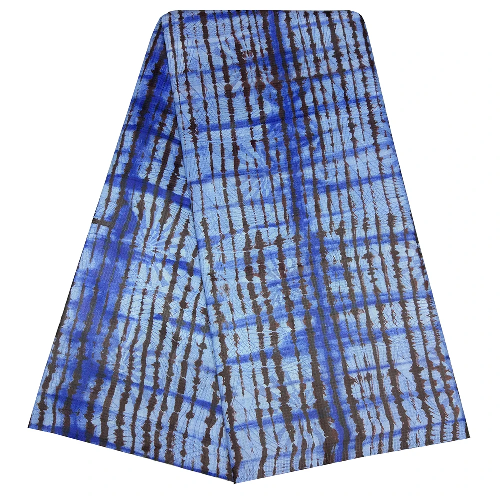 Новая африканская ткань плед галстук окрашенная ткань высокого качества 5 ярдов \ Лот - Цвет: as picture