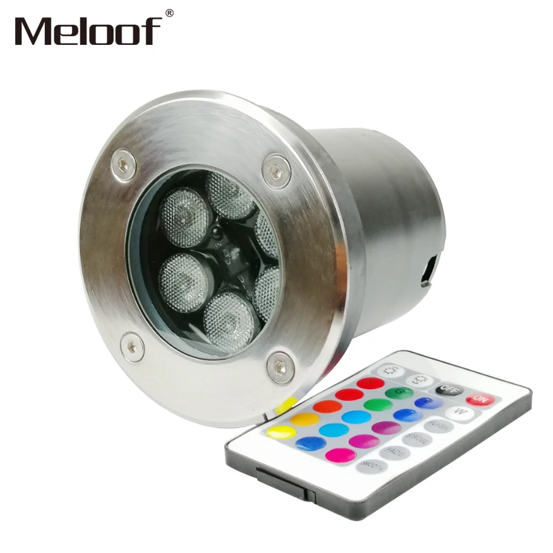 RGB с пультом дистанционного управления LED подземный свет 9W12W led напольная лампа
