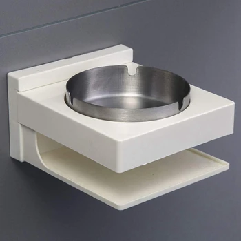 

Wall Mounted Ashtray Outside Pub Garden Office Smoking Box Tray Cigaret Suitable for the Side Of the Wash Basin,The Side Of the