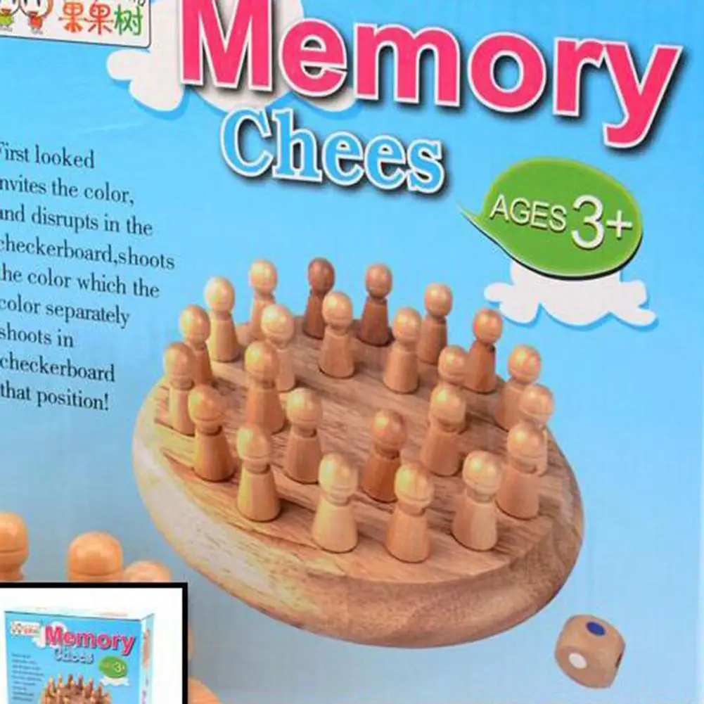 Kuulee шахматы памяти игры деревянные детские Ранние развивающие игрушки настольные игры