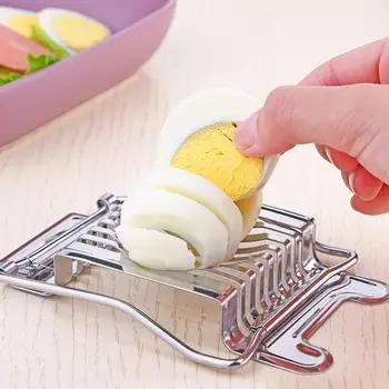 

1Pcs Stainless Steel Boiled Egg Slicer Section Cutter Mushroom Tomato Cutter Kitchen Novelty Tool for kitchen