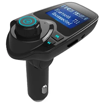 

Dual USB Wireless Car Mp3 Player Handsfree Car Bluetooth Kit FM Transmitter A2DP 5V 2.1A Charger LCD Display Car FM Modulator