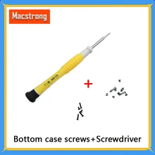 Новые 1" A1369 A1466 винты для нижнего корпуса и винтики для аккумулятора комплект для MacBook Air 11,6" A1370 A1465 Винты 15 шт. с отверткой