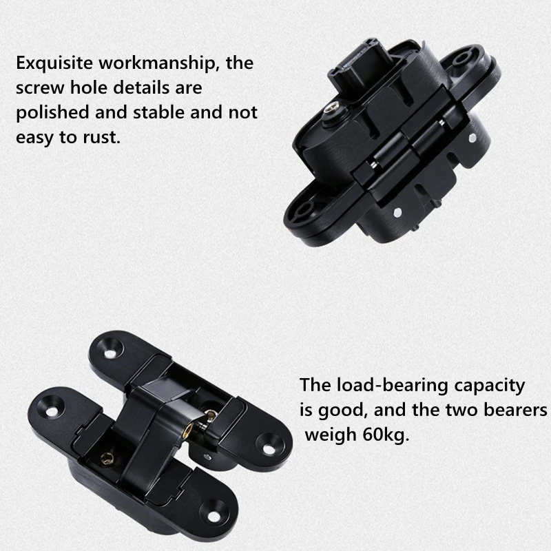 Трехмерные регулируемые невидимые дверные петли, скрытые дверные петли, складные двери Hark Cross 180 градусов внутри и снаружи