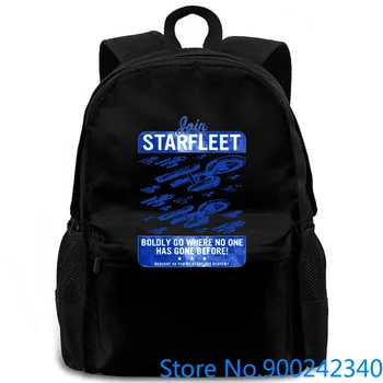 

Star Trek: Join Starfleet White women men backpack laptop travel school adult student