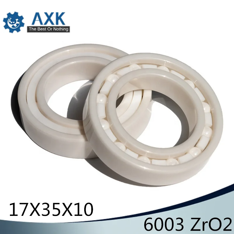 6003 Full Ceramic Bearing ( 1 PC ) 17*35*10 mm ZrO2 Material 6003CE All Zirconia Ceramic Ball Bearings