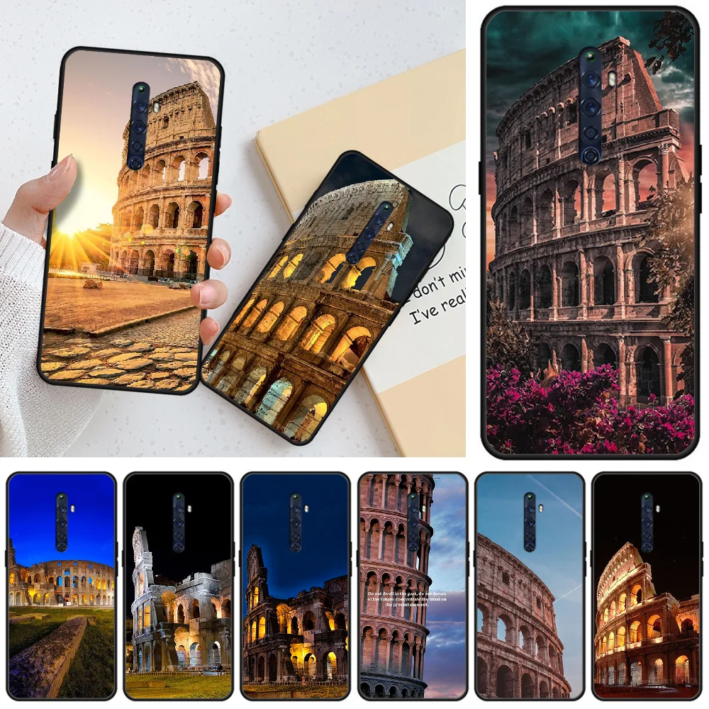 

Viviana Colosseum Bling Cute Phone Case For OPPO RENO 2Z R15pro R17pro Realme 2 2pro 3 3pro 5 5pro C2