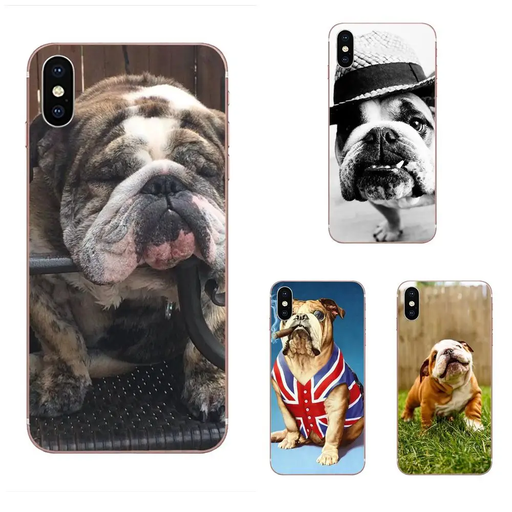 Английский бульдог художественная живопись собака Красочные для huawei Honor mate 7 7A 8 9