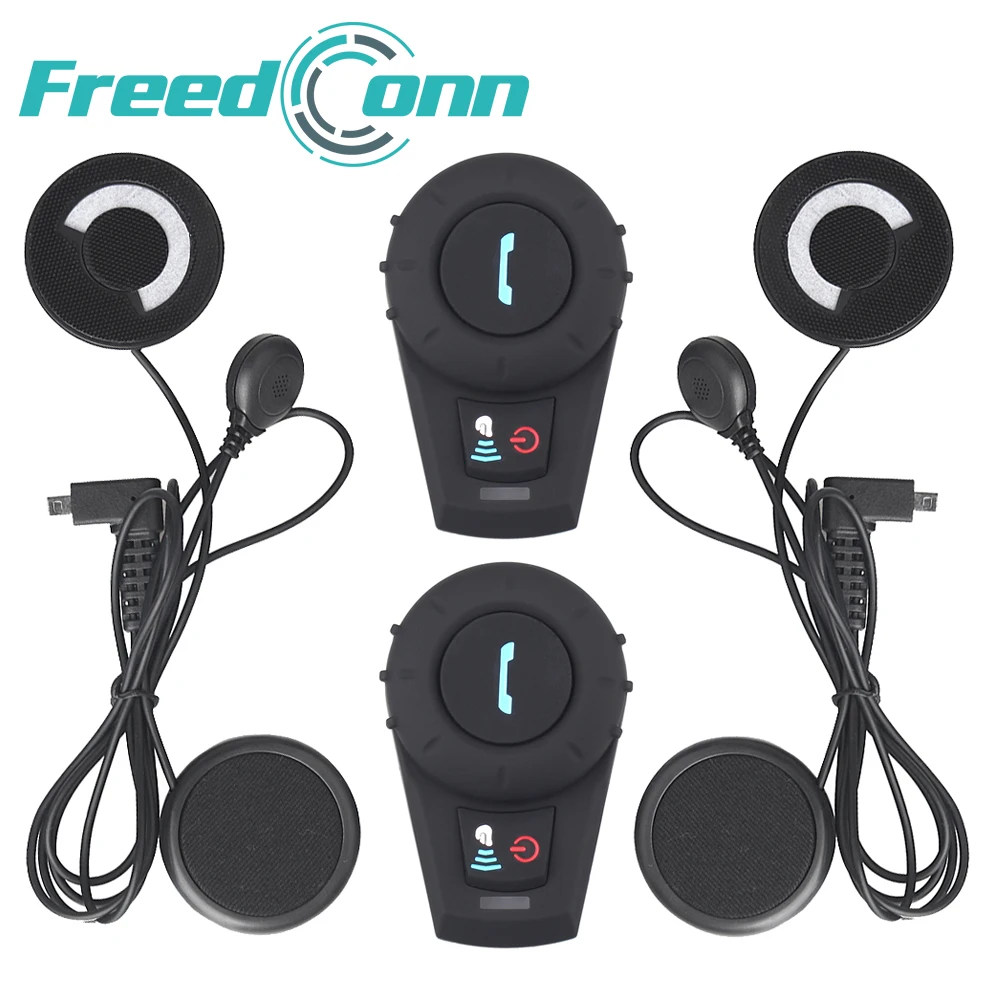 Беспроводная гарнитура FreedConn FDCVB для мотоциклетного шлема 2 шт. Водонепроницаемая
