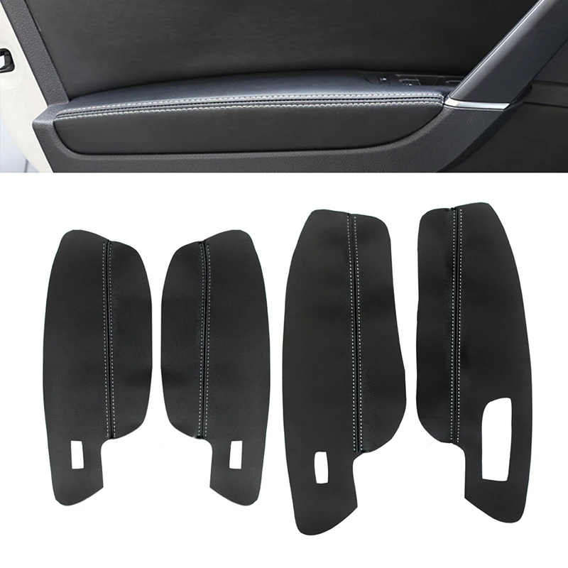 Мягкий кожаный чехол на подлокотник для VW Golf 7 2014 2015 2016 2017 2018 4 шт. наклейка панель