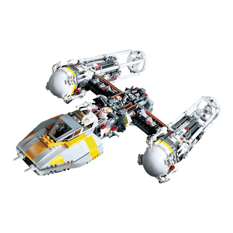 Lepinblocks Star Wars Y-Wing Attack Starfighter, 1473 шт., строительные блоки, игрушки для детей, совместимые 10134 Starwars 05040
