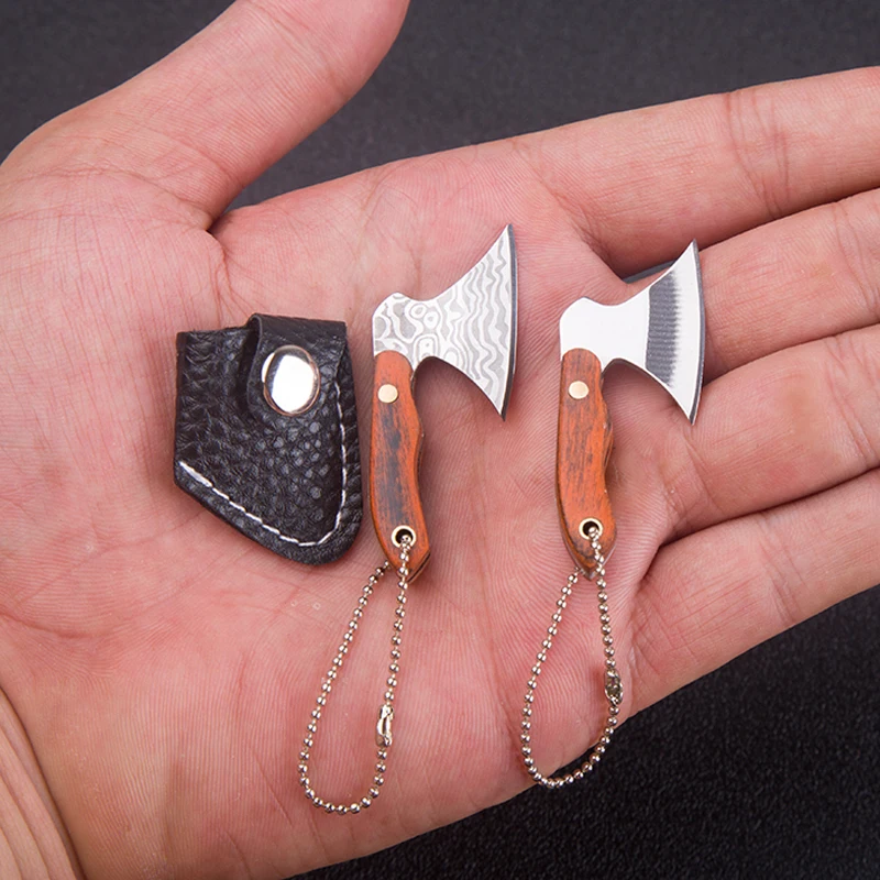 Portable Keychain Ax Knife Pocket Creative Mini Hatchet Knife Stainless