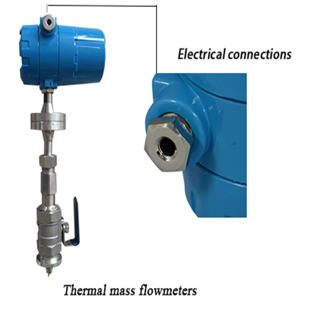 Цифровой расходомер газа из нержавеющей стали с ЖК дисплеем|gas flow meter|flow metermass meter |