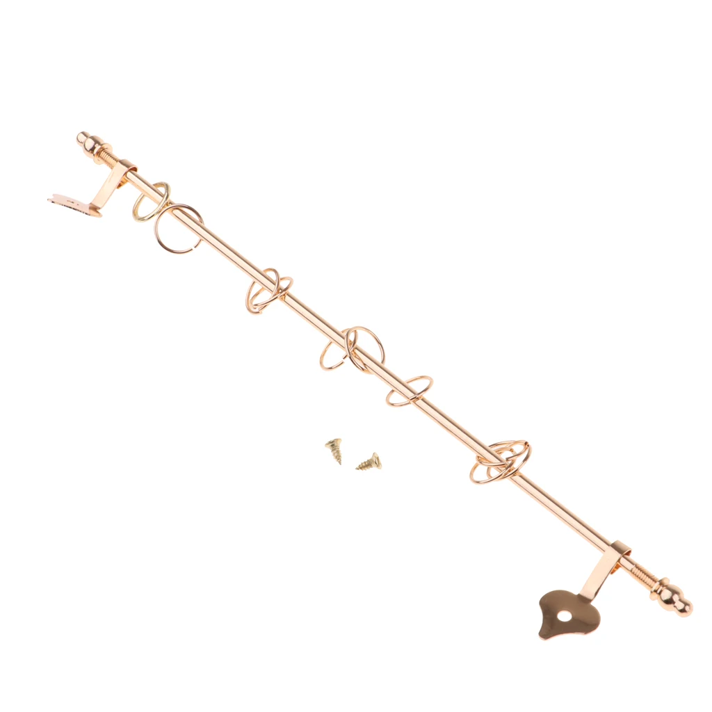 Mini Curtain Rod Window Toy Golden Exquisite Furniture Accessory for 1:12 Doll House Mini Curtain Rod Window Toy Golden Exquisite Furniture Accessory for 1:12 Doll House