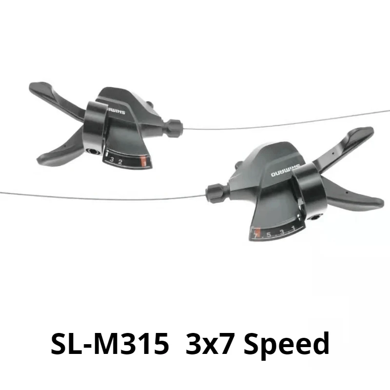 Altus SL-M315 2X7 2X8 3x8 3x7 14 16 21 24 Speed Shifter Trigger Set Rapidfire Plus w/Shifter Cable Update From M310 - Цвет: SL-M315-21s