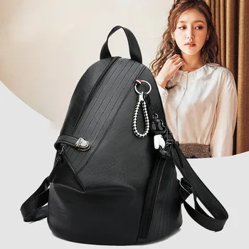 

2020 new women's backpack Korean fashion ladies backpack