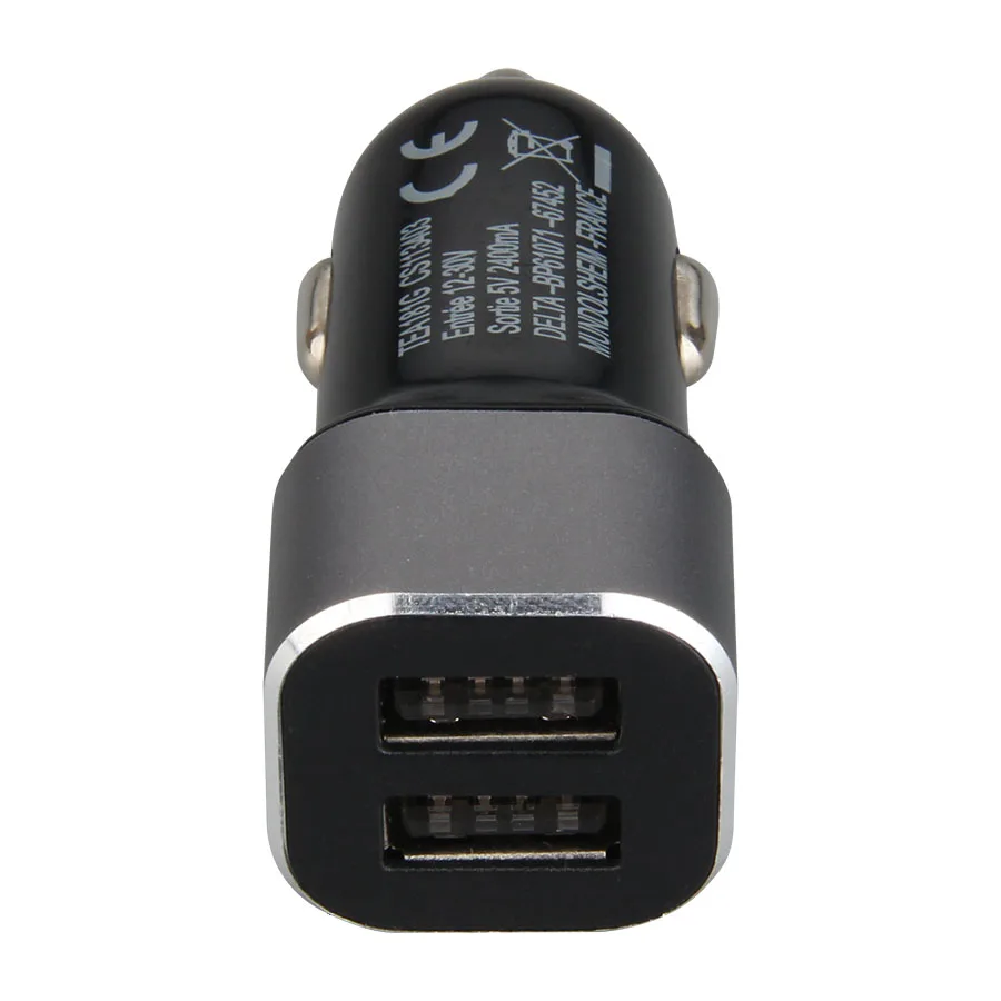 Tideseer 10 шт. USB Автомобильное зарядное устройство для мобильного телефона зарядное устройство для iPhone iPad samsung huawei 2 порта USB зарядное устройство адаптер